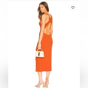 Michael Costello, Variegated rib bodycon dress. Size small